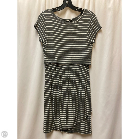 Dress Casual Midi By Gap In Grey, Size: Xs