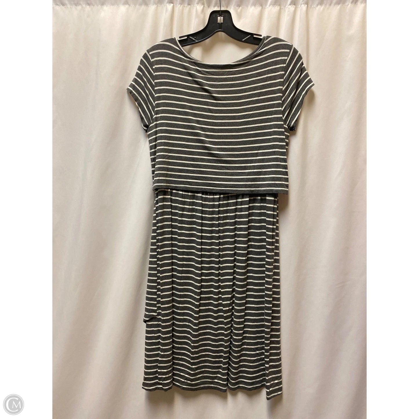 Dress Casual Midi By Gap In Grey, Size: Xs