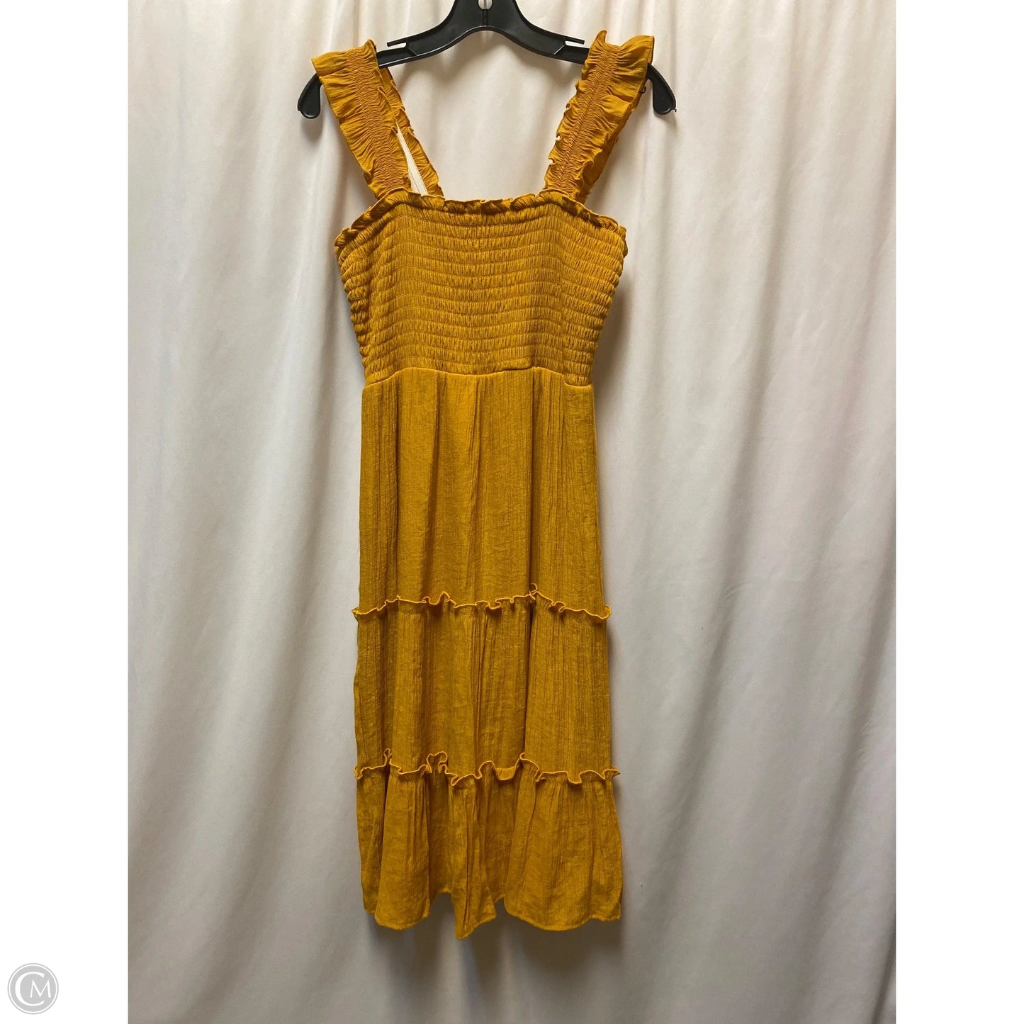 Dress Casual Maxi By As U Wish In Yellow, Size: M