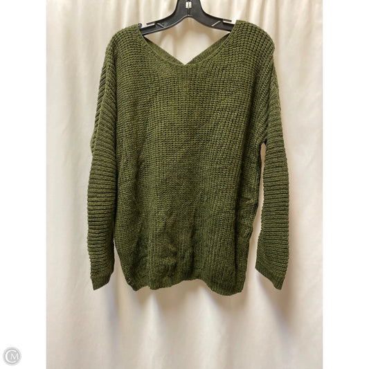 Sweater By Forever 21 In Green, Size: L