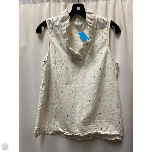 Top Sleeveless By Crown And Ivy In White, Size: M