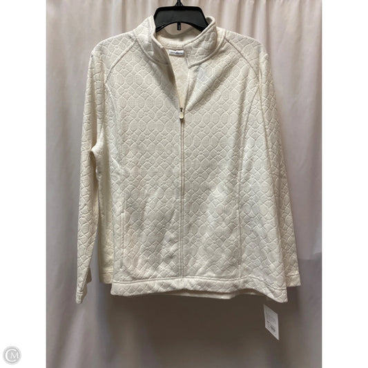 Jacket Fleece By Croft And Barrow In White, Size: Xl