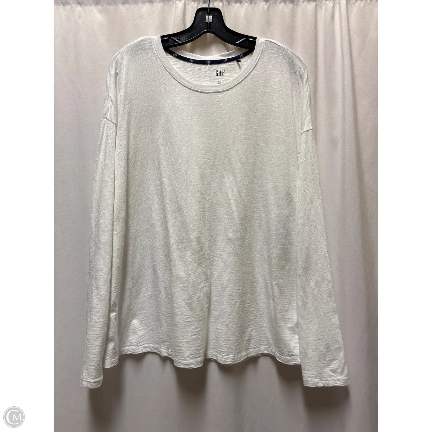 Top Long Sleeve By Gap In White, Size: Xxl