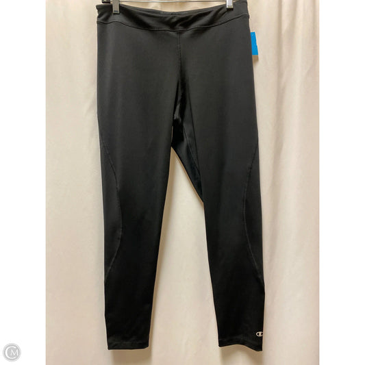 Athletic Leggings By Champion In Black, Size: L
