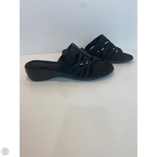 Sandals Heels Block By Pesaro In Black, Size: 8