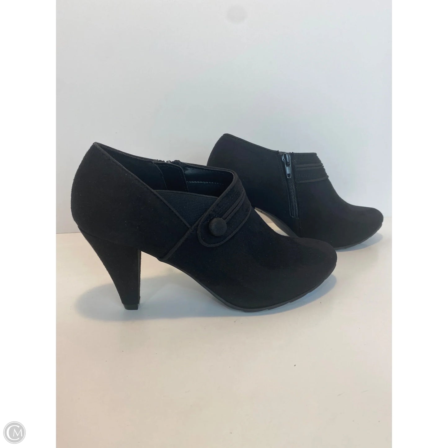 Boots Ankle Heels By Xappeal In Black, Size: 7.5