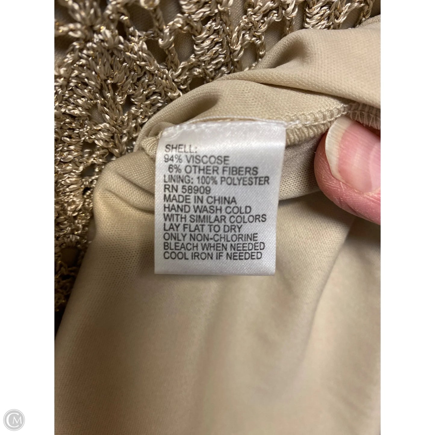 Dress Casual Midi By Antonio Melani In Gold, Size: S