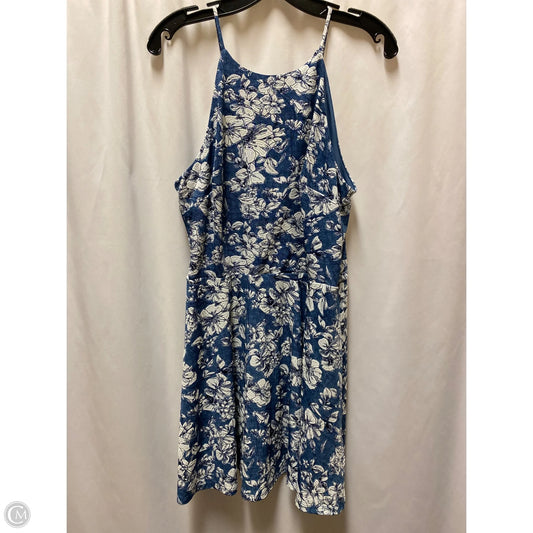 Dress Casual Midi By Fortune & Ivy In Blue, Size: L