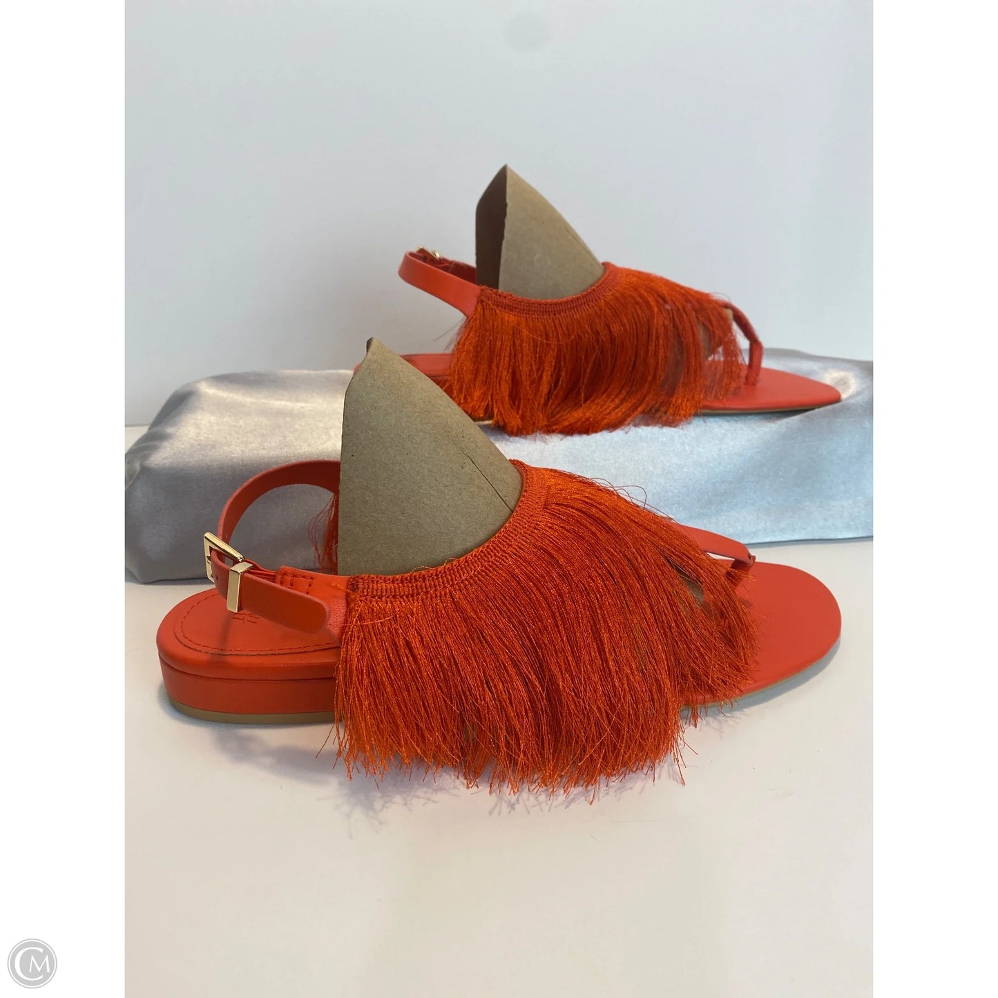 Sandals Flats By H&m In Orange, Size: 8