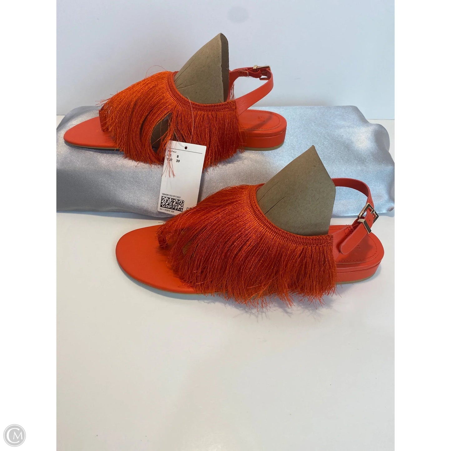 Sandals Flats By H&m In Orange, Size: 8