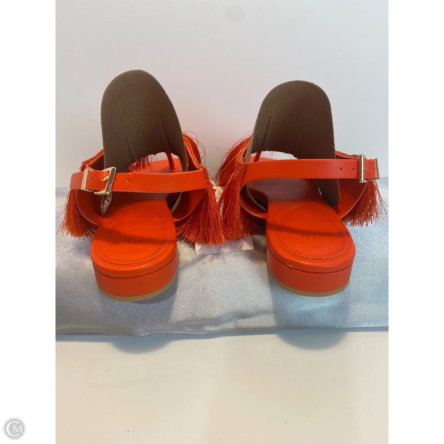 Sandals Flats By H&m In Orange, Size: 8