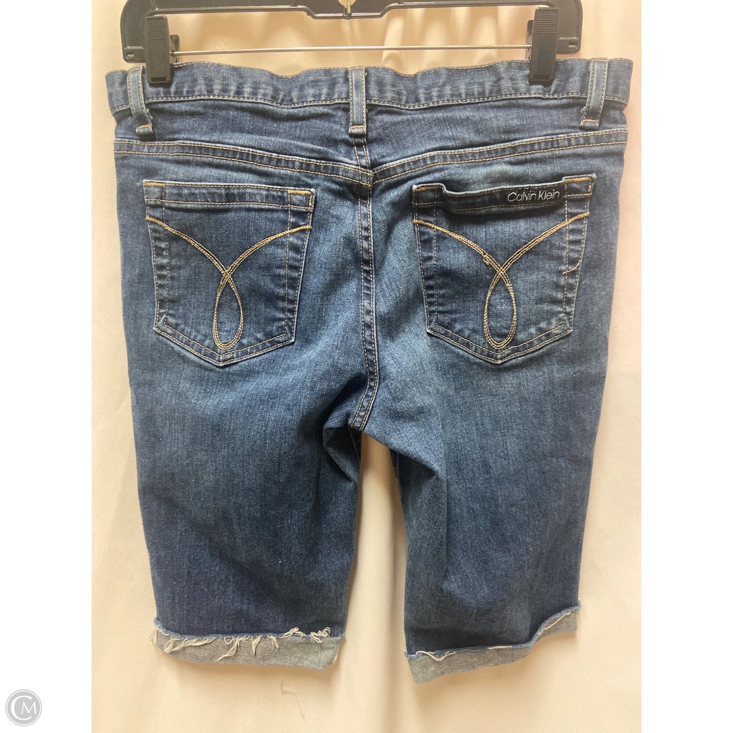 Shorts By Calvin Klein In Blue Denim, Size: 10