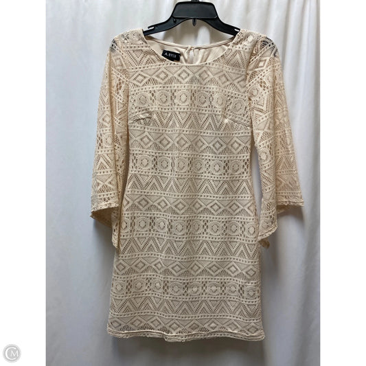 Dress Casual Midi By A Byer In Tan, Size: S
