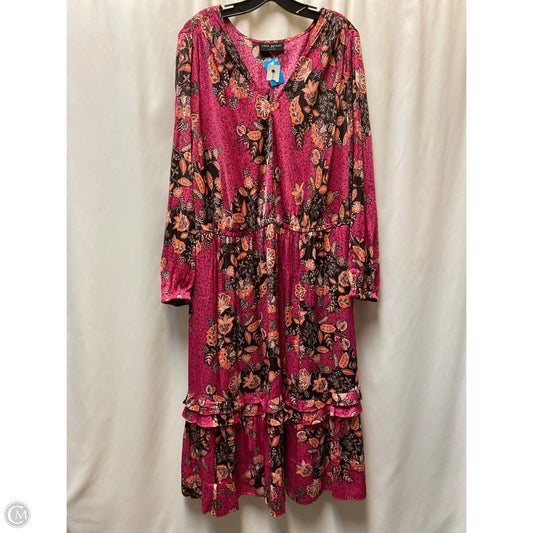Dress Casual Maxi By Lane Bryant In Pink, Size: 3x