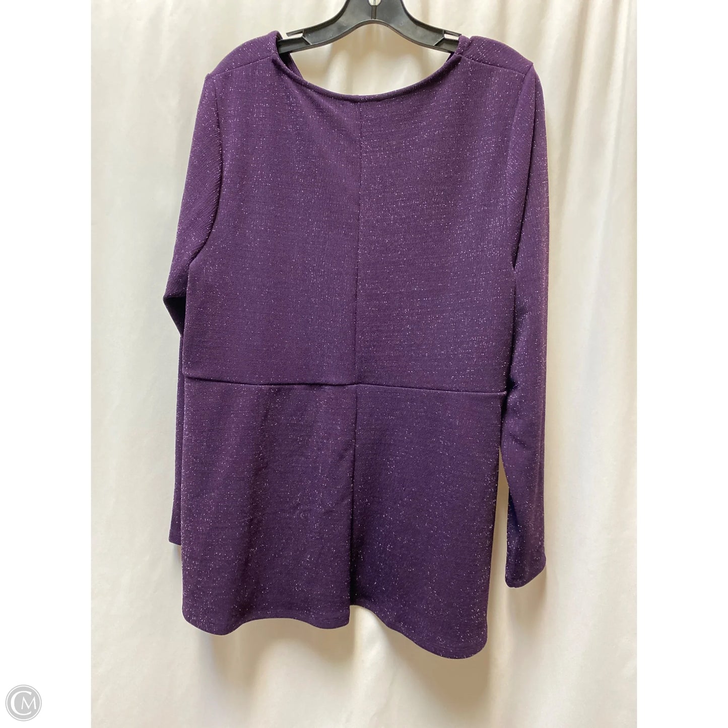 Top Long Sleeve By Lane Bryant In Purple, Size: 1x
