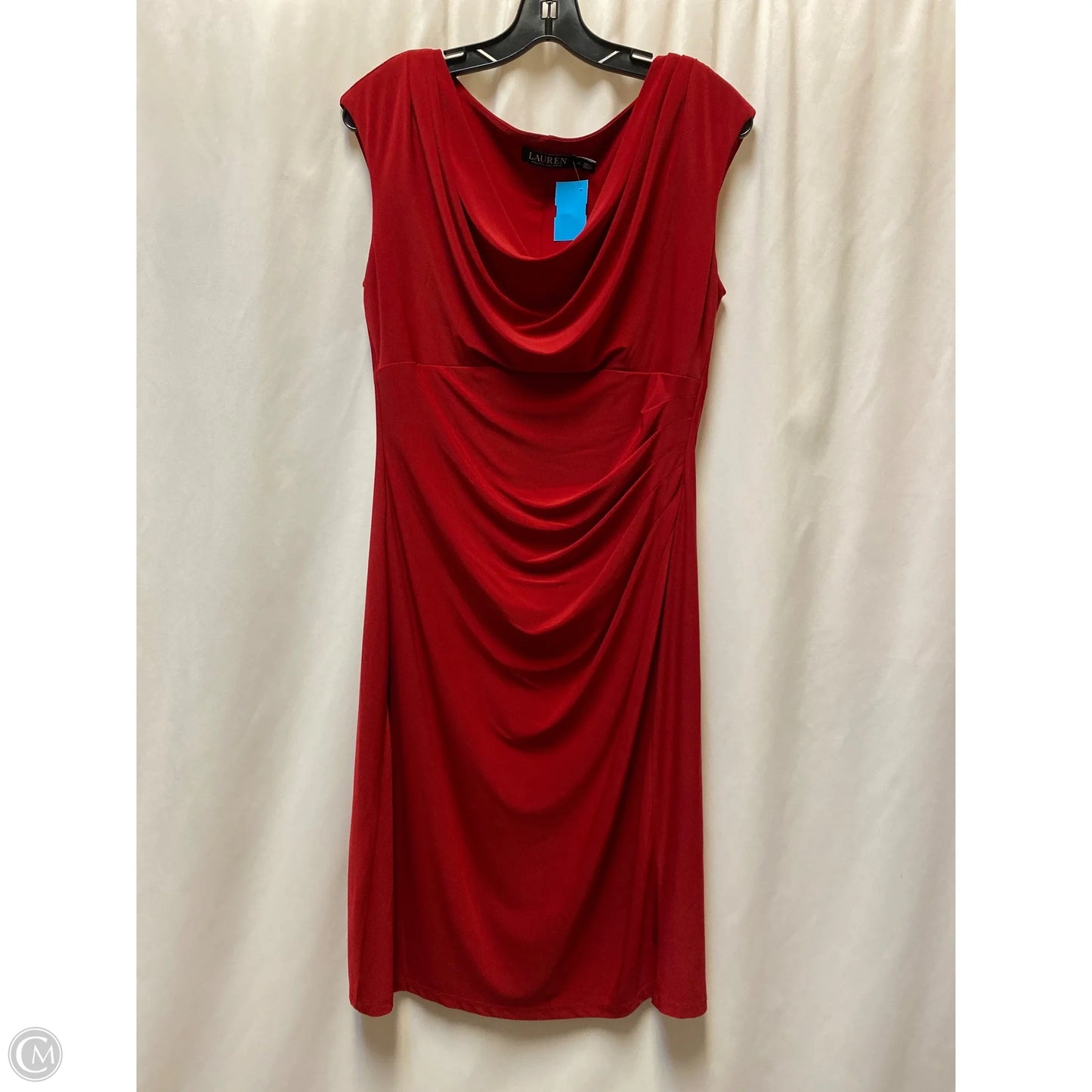 Dress Casual Midi By Ralph Lauren In Red, Size: L