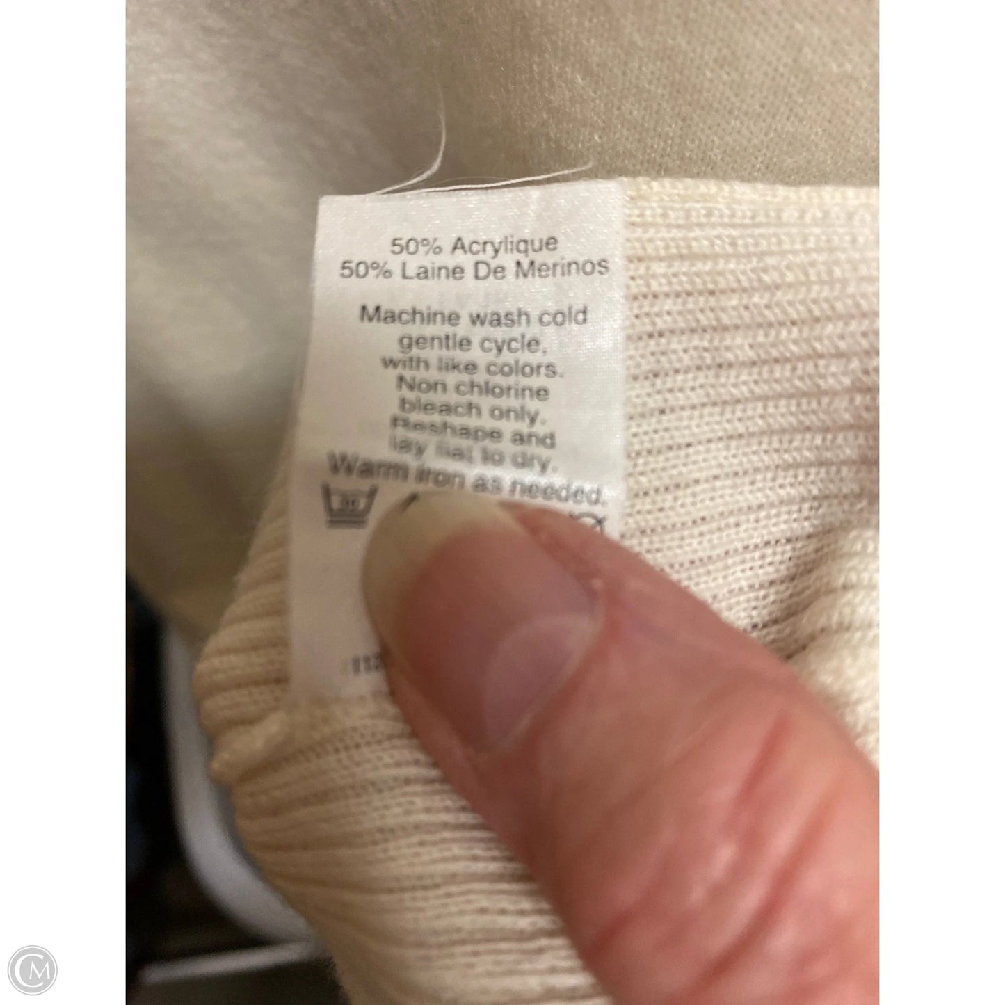 Sweater By J. Crew In Cream, Size: L