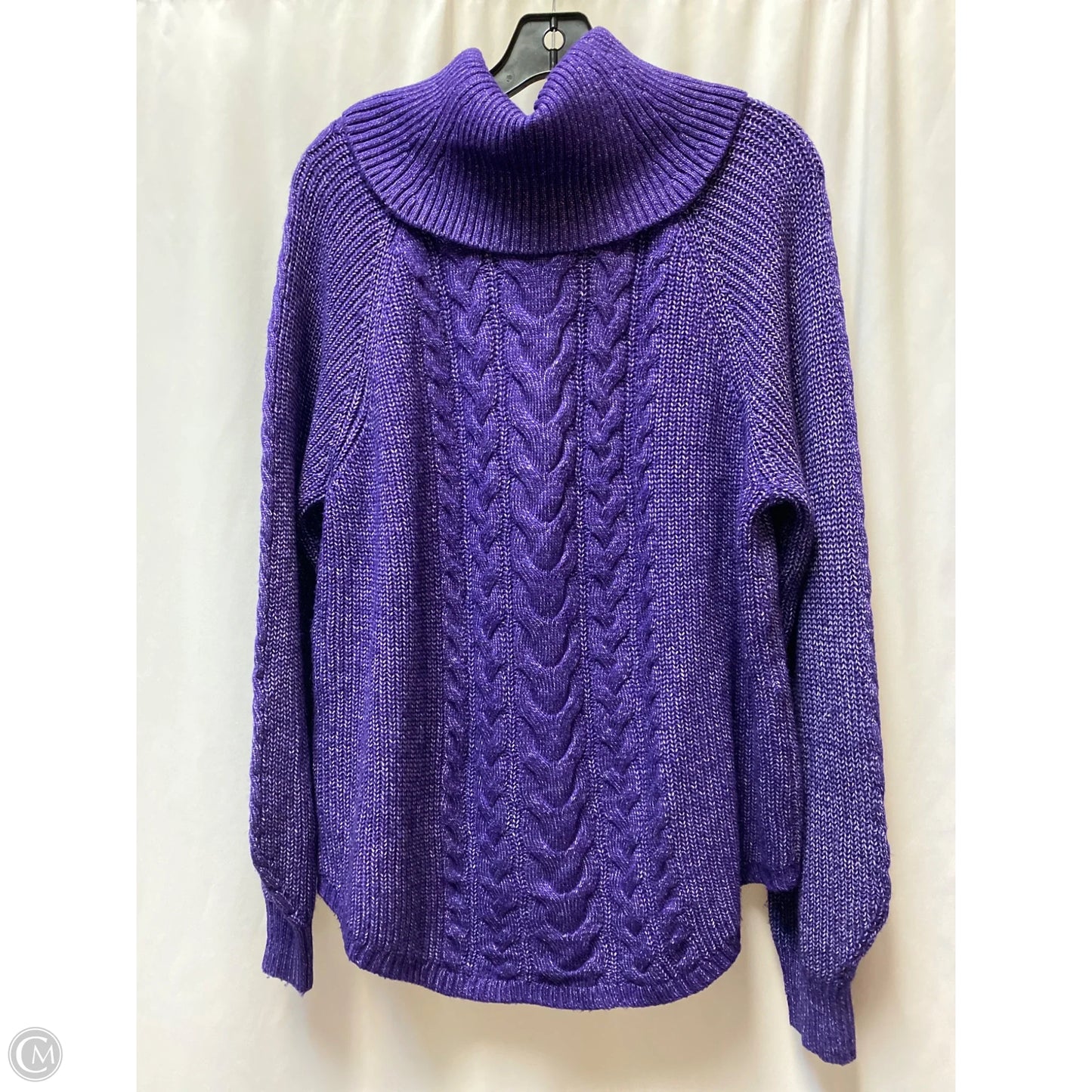 Sweater By Lane Bryant In Purple, Size: 1x