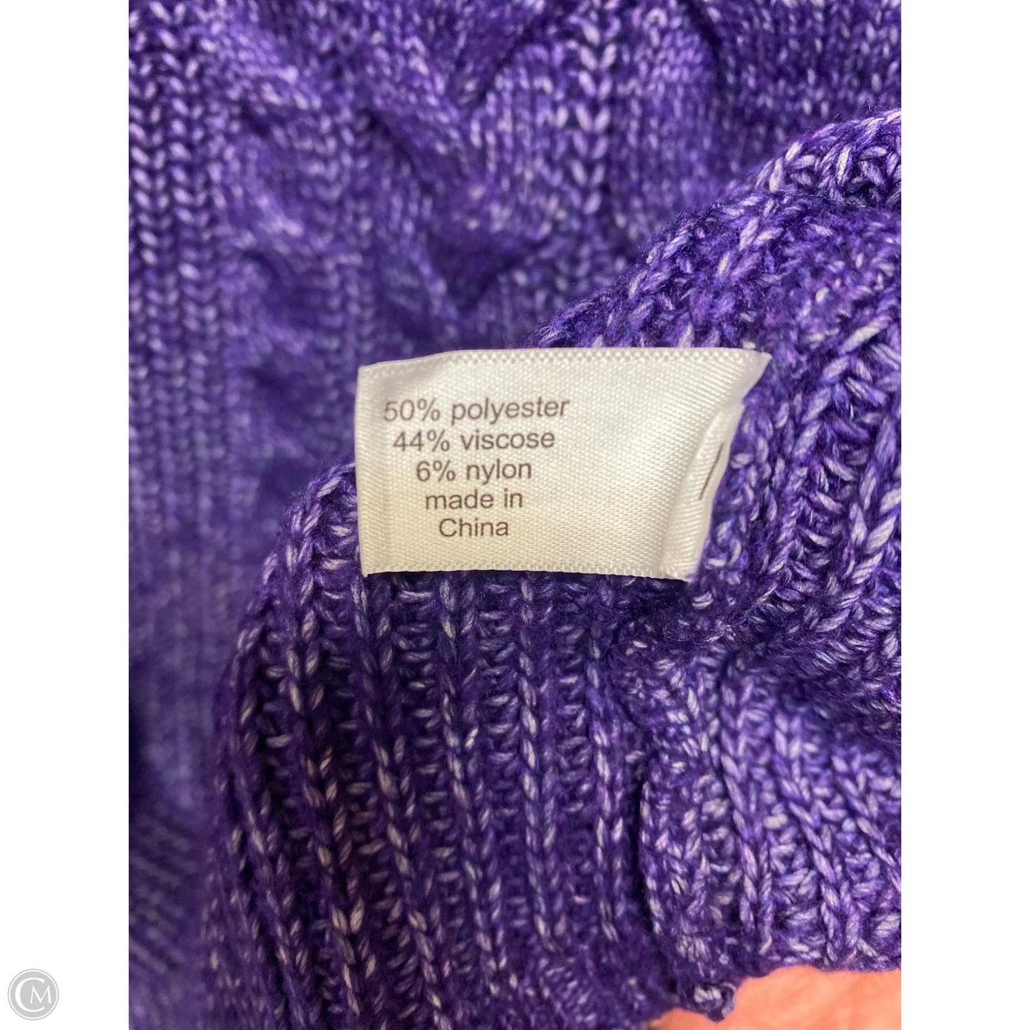 Sweater By Lane Bryant In Purple, Size: 1x