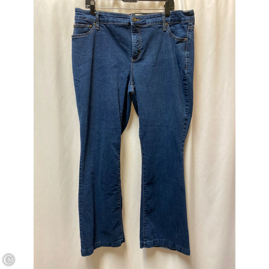 Jeans Straight By St Johns Bay In Blue Denim, Size: 18
