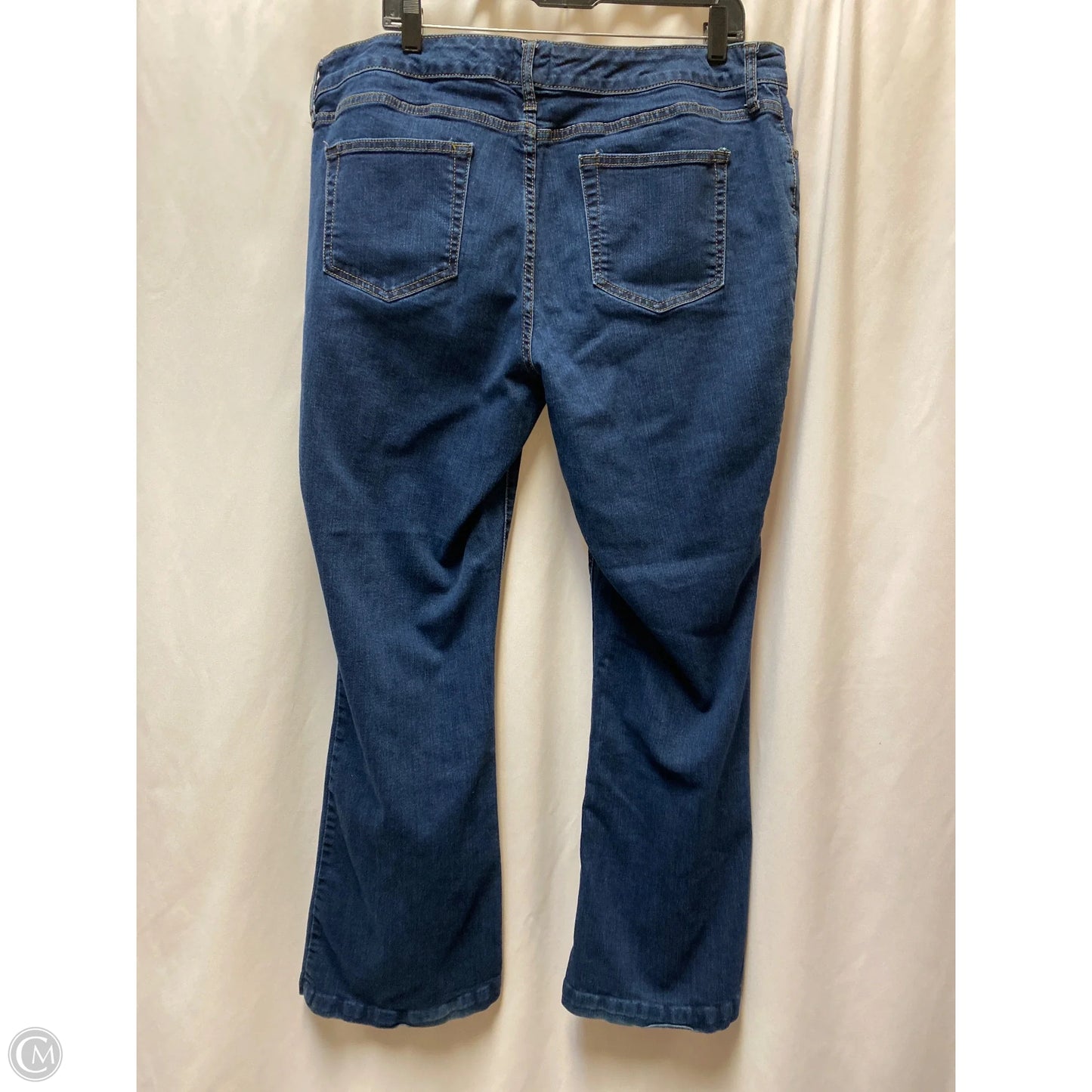 Jeans Straight By St Johns Bay In Blue Denim, Size: 18