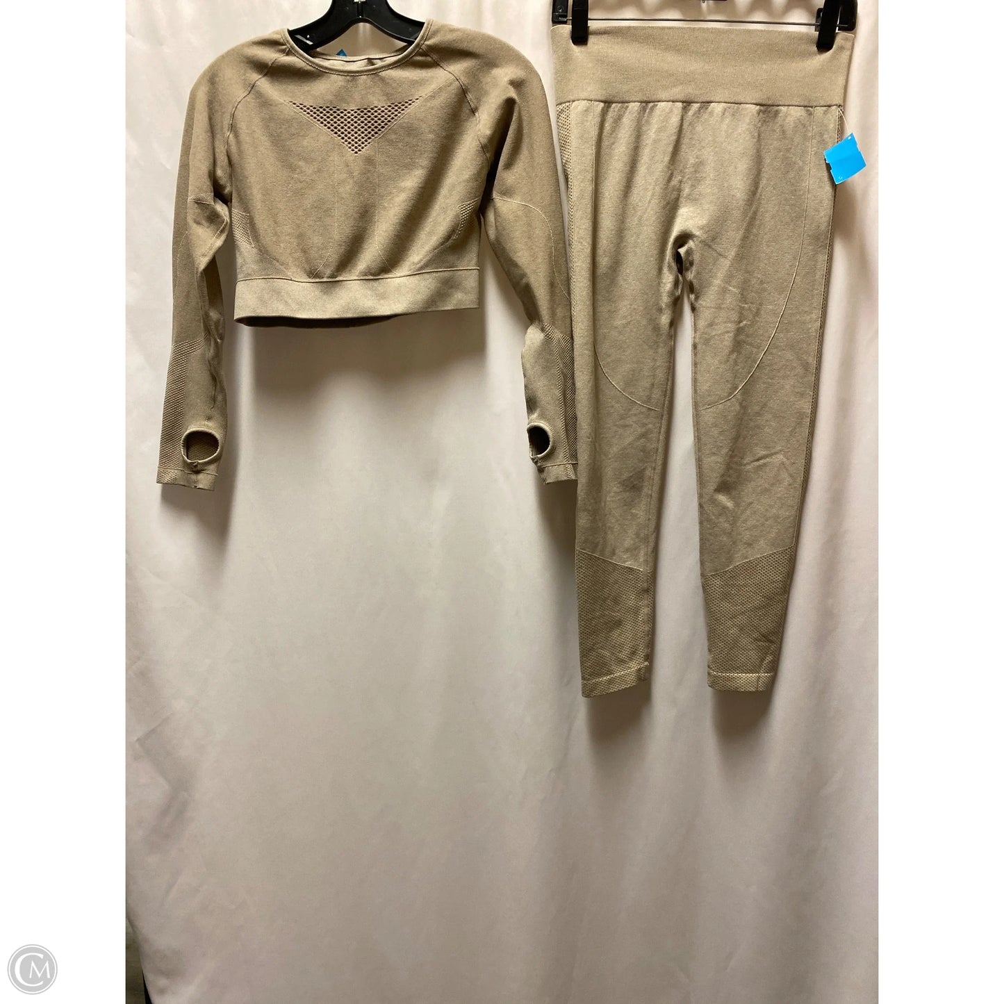 Athletic Pants 2pc By Clothes Mentor In Beige, Size: M