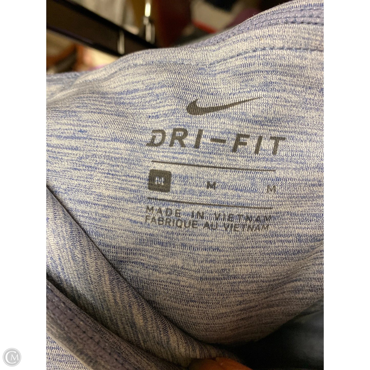 Athletic Leggings By Nike In Blue, Size: M