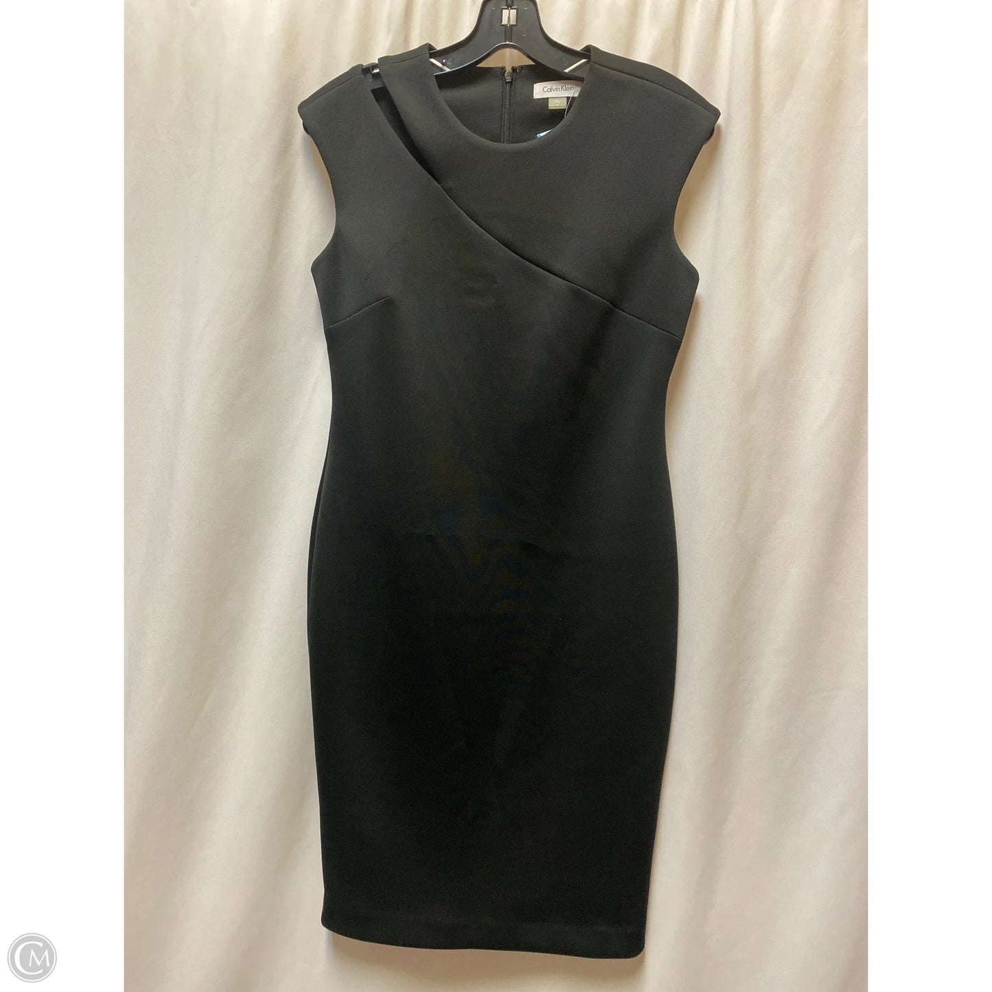 Dress Casual Midi By Calvin Klein In Black, Size: S