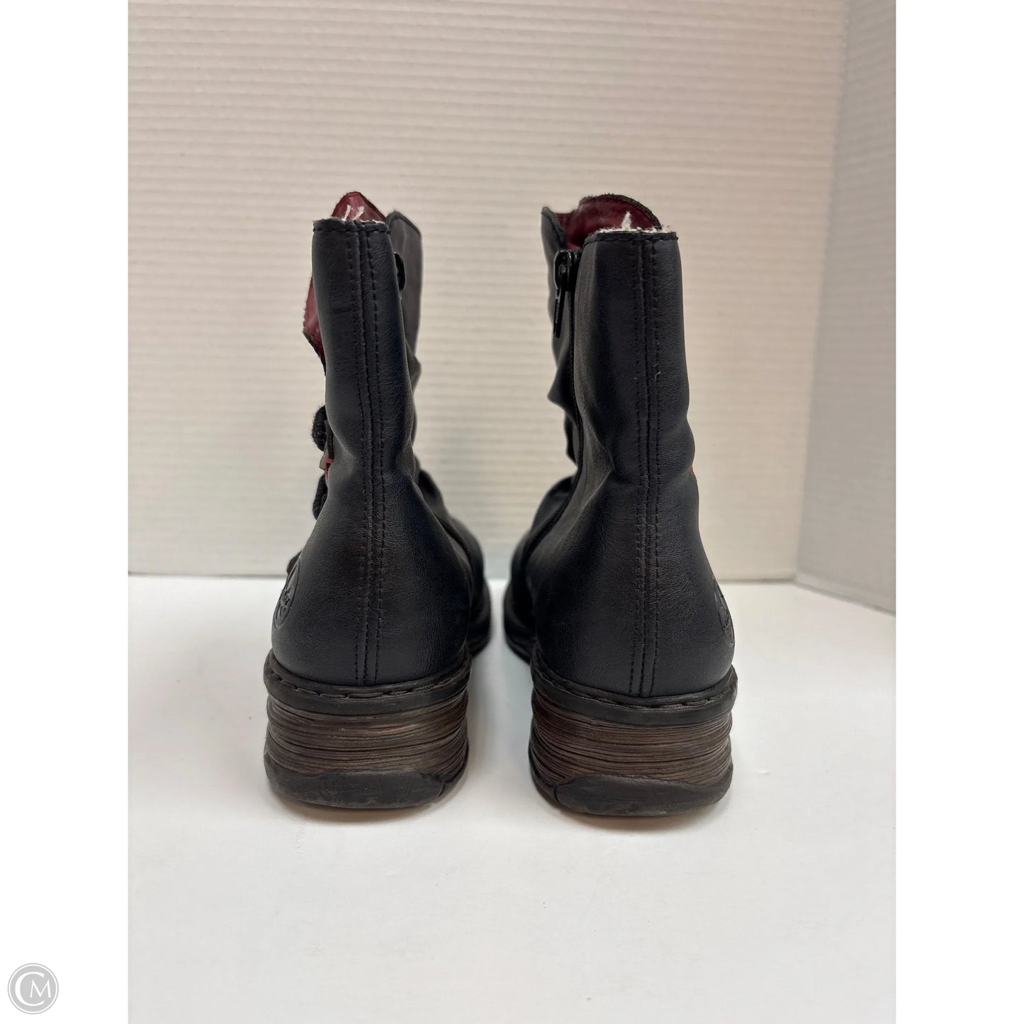 Boots Ankle Flats By Riekers In Navy, Size: 6.5