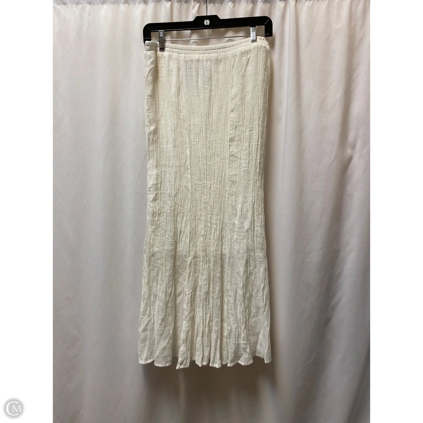 Skirt Maxi By Ab Studio In White, Size: M