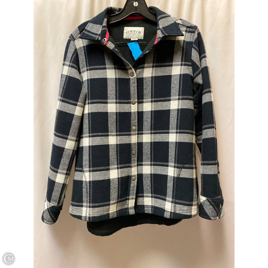 Jacket Shirt By Orvis In Black & White, Size: M