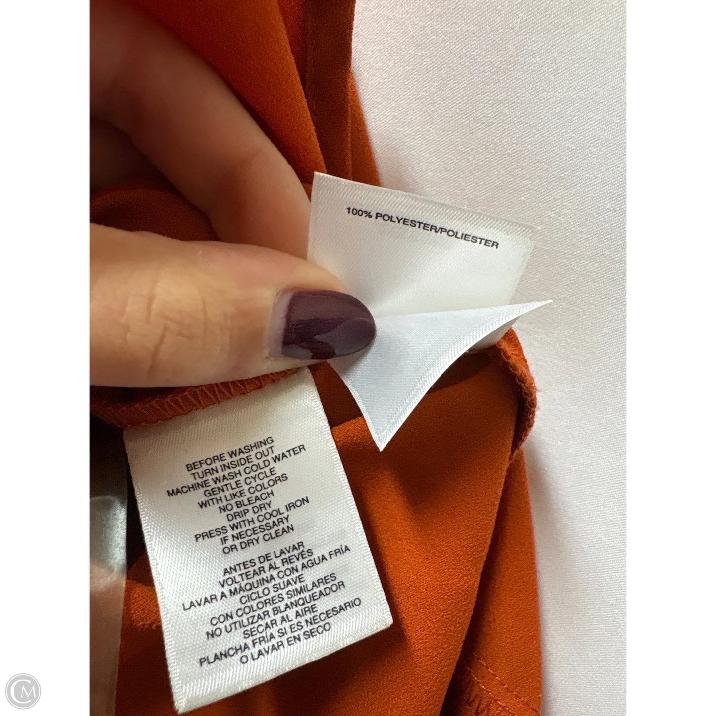 Top Long Sleeve By Anne Klein In Copper, Size: Xl