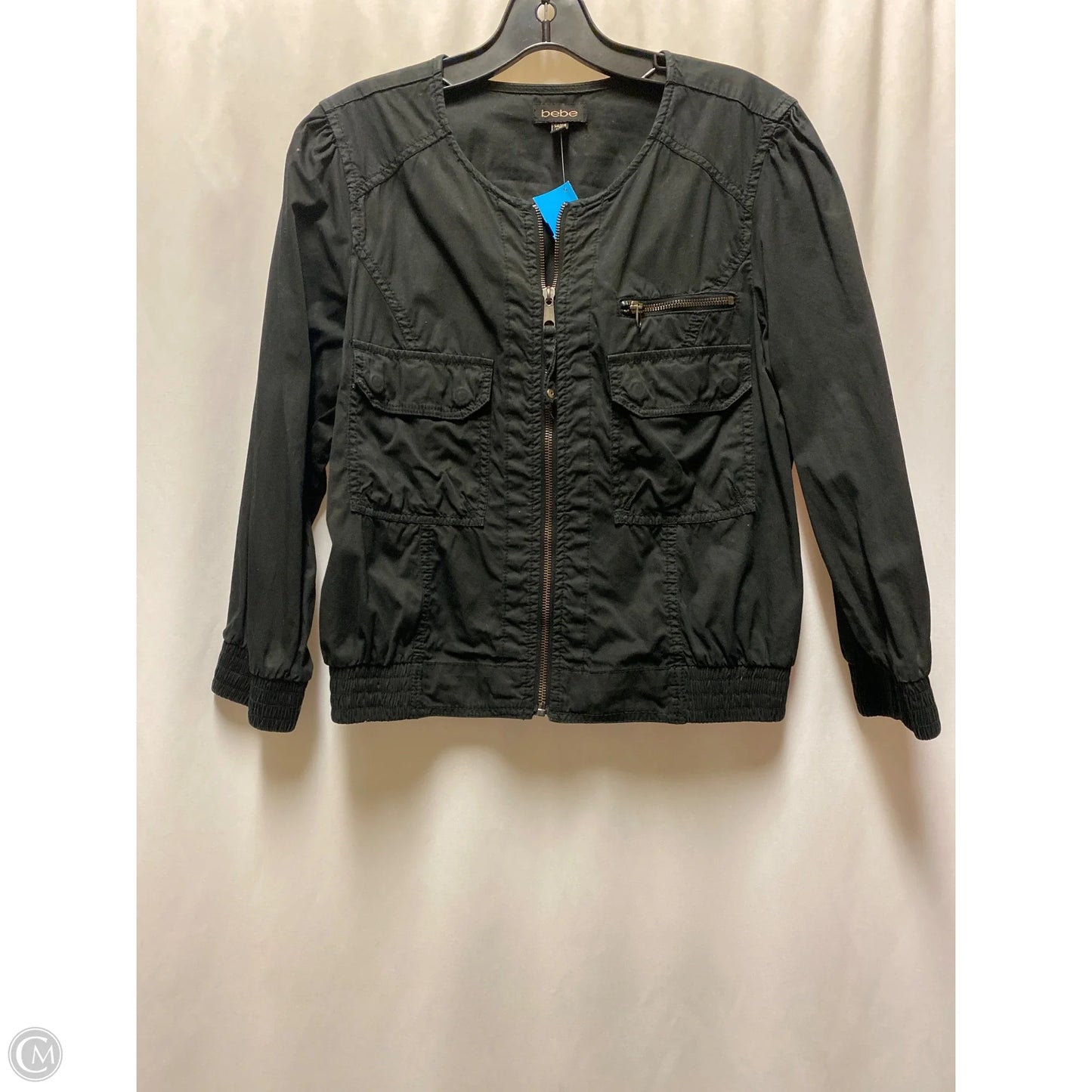 Jacket Shirt By Bebe In Black, Size: M