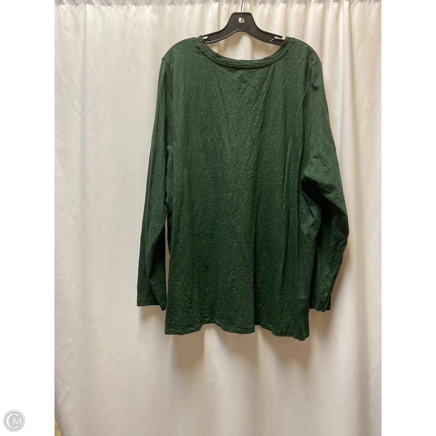 Top Long Sleeve By Sonoma In Green, Size: 3x