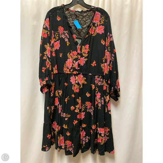 Dress Casual Midi By Torrid In Black, Size: 3x
