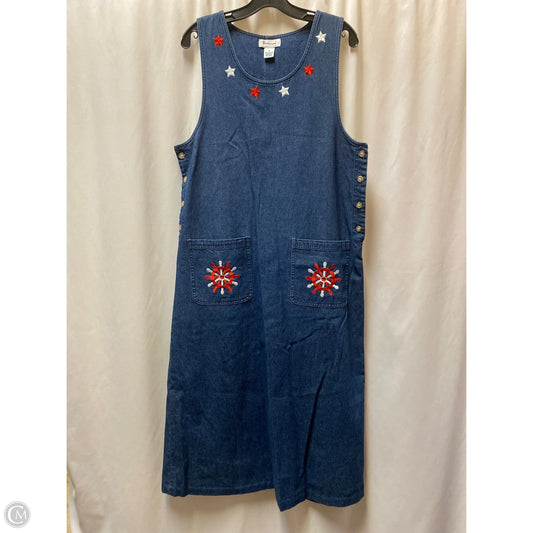 Dress Casual Maxi By West Bound In Blue Denim, Size: M