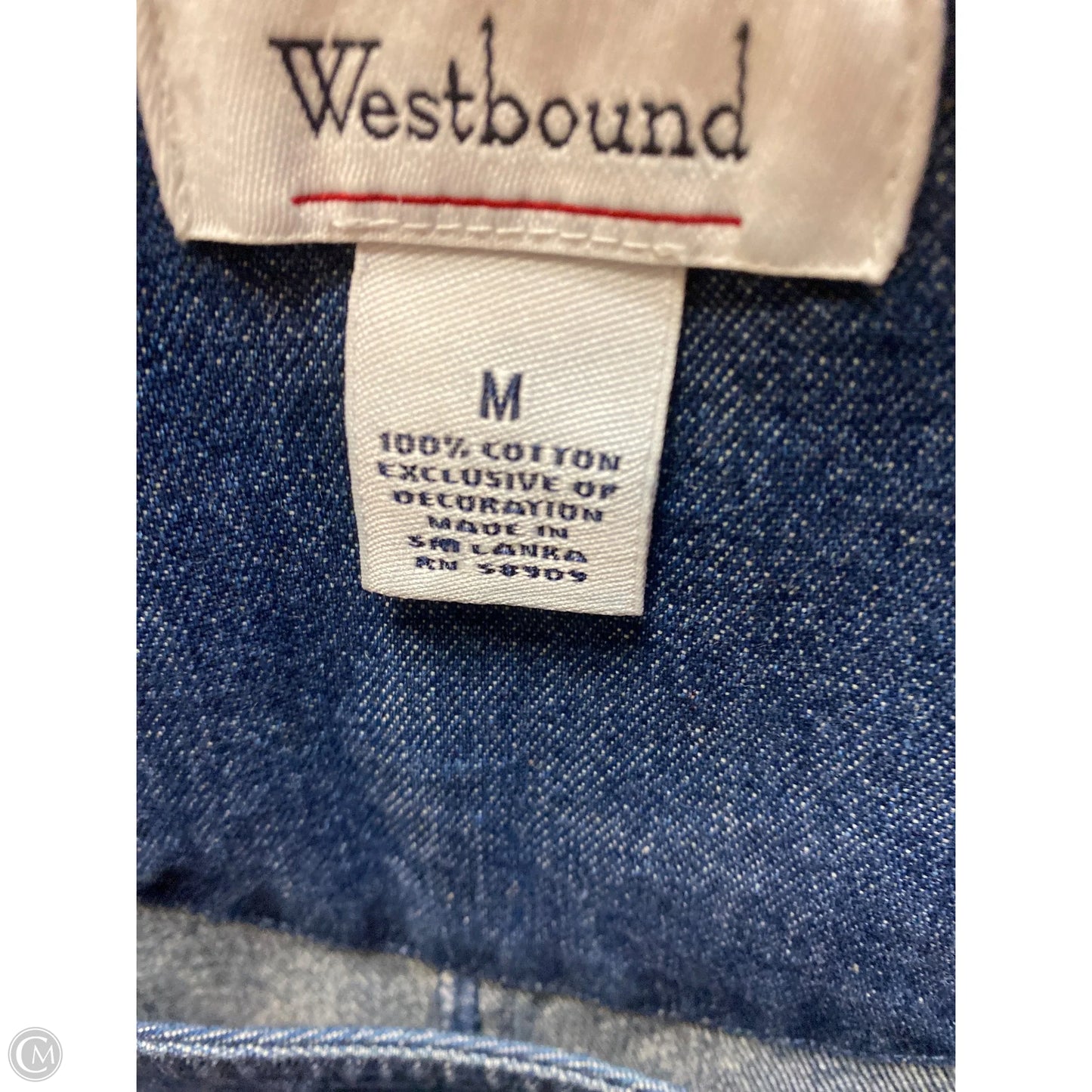 Dress Casual Maxi By West Bound In Blue Denim, Size: M