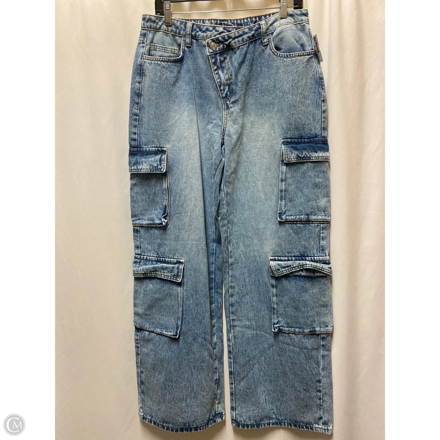 Jeans Straight By Shein In Blue Denim, Size: 10