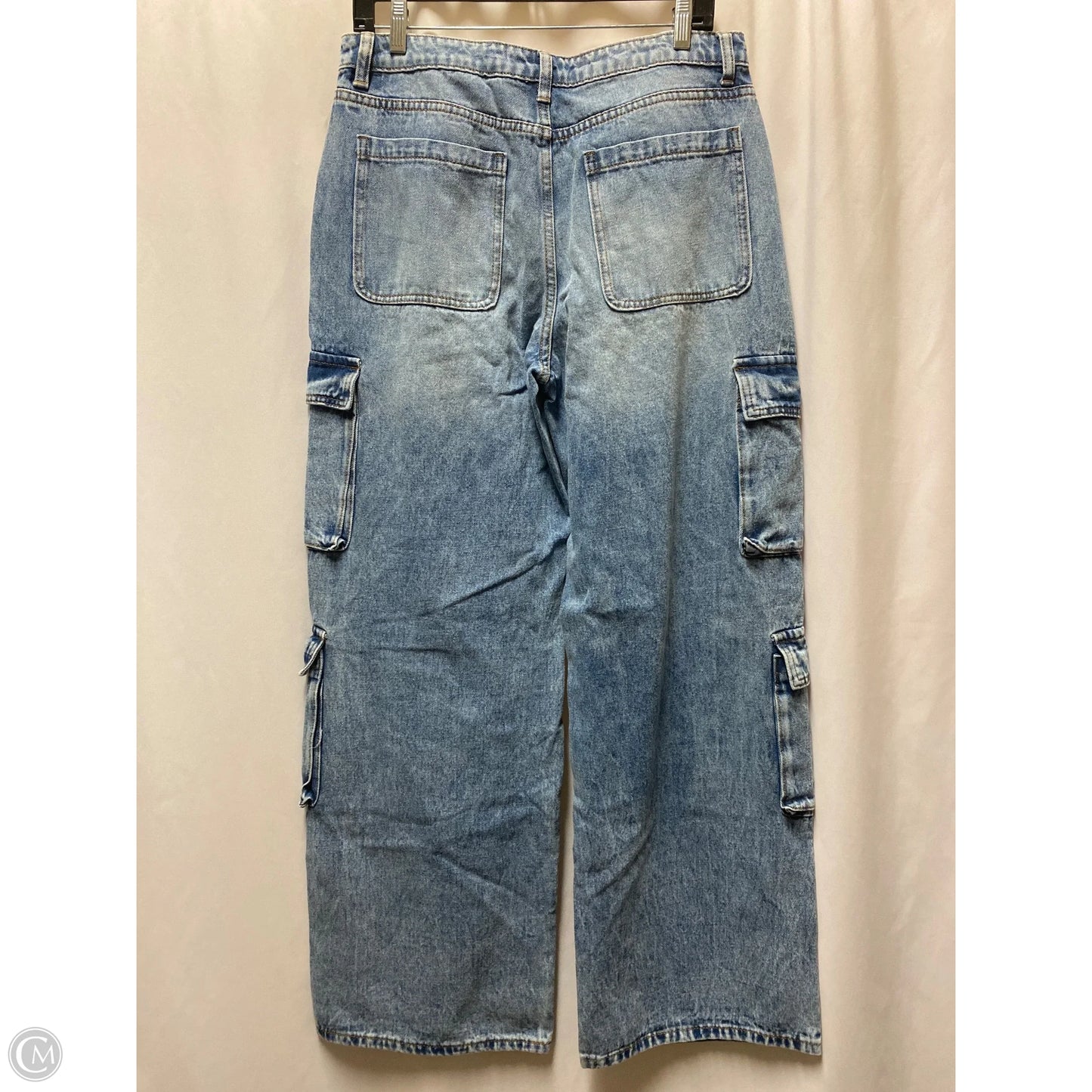 Jeans Straight By Shein In Blue Denim, Size: 10