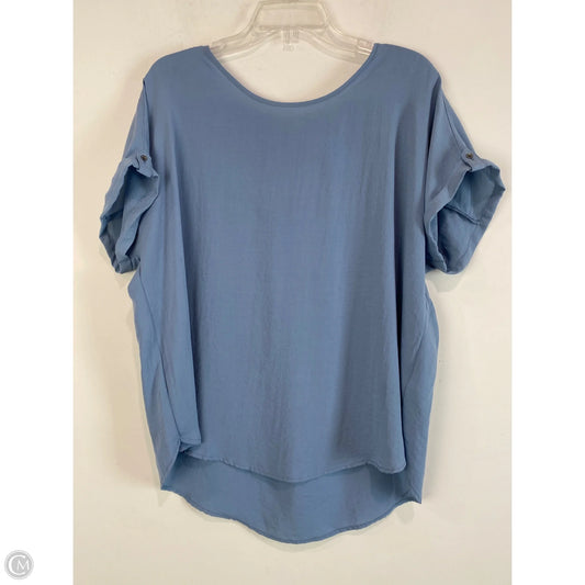 Top Short Sleeve By Maurices In Blue, Size: L