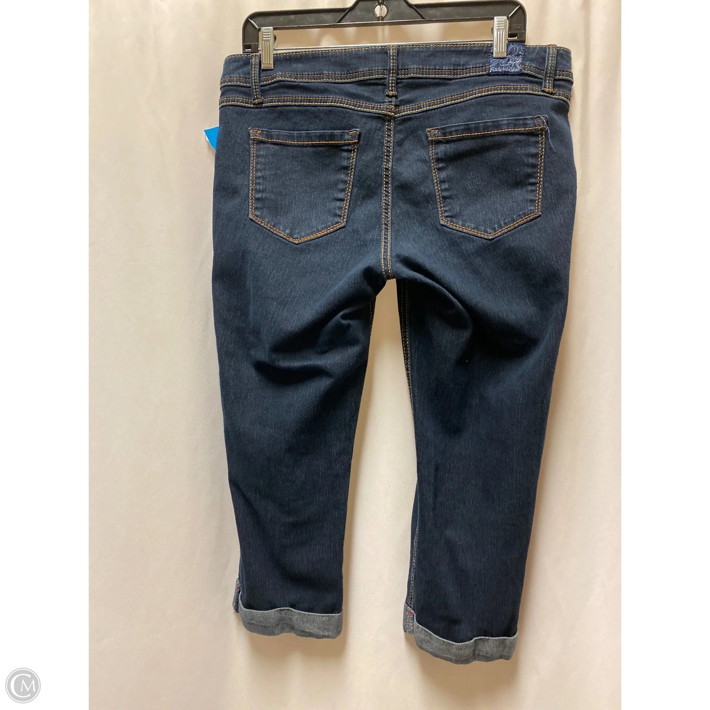 Jeans Cropped By Clothes Mentor In Blue Denim, Size: 12