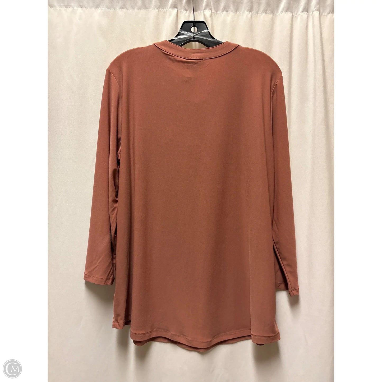 Top Long Sleeve By Jones And Co In Mauve, Size: Xl