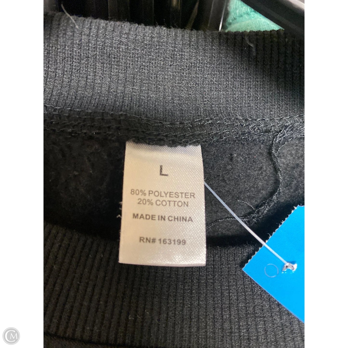Sweatshirt Crewneck By Clothes Mentor In Black, Size: L