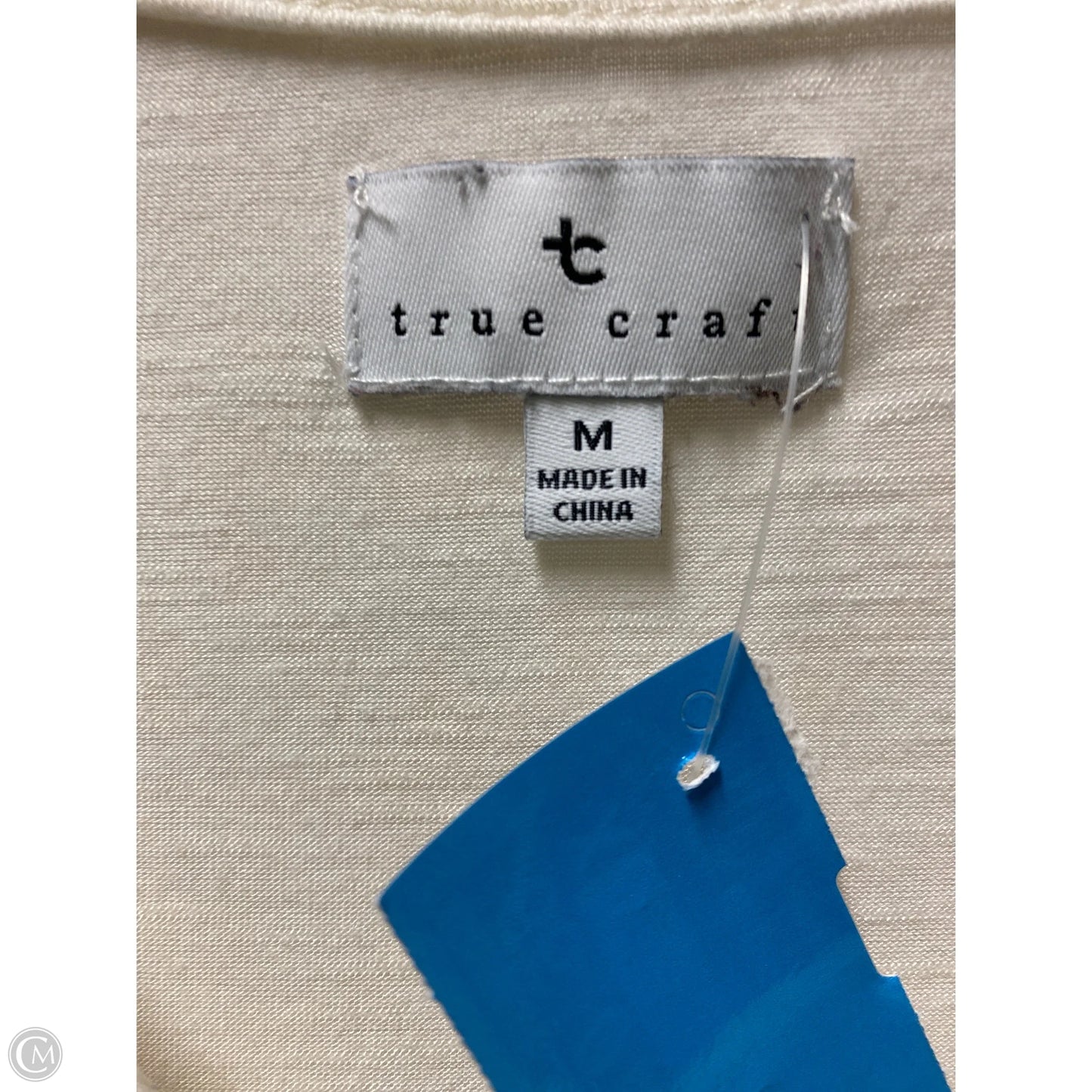 Top Long Sleeve By True Craft In White, Size: M