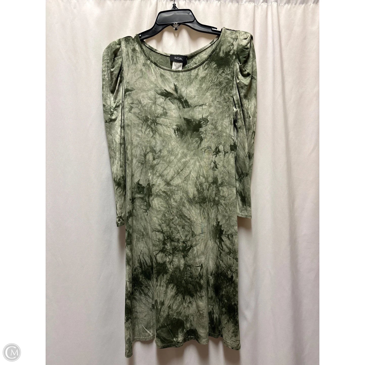 Dress Casual Midi By Msk In Green, Size: M Dress Casual Midi By Msk In Green, Size: M