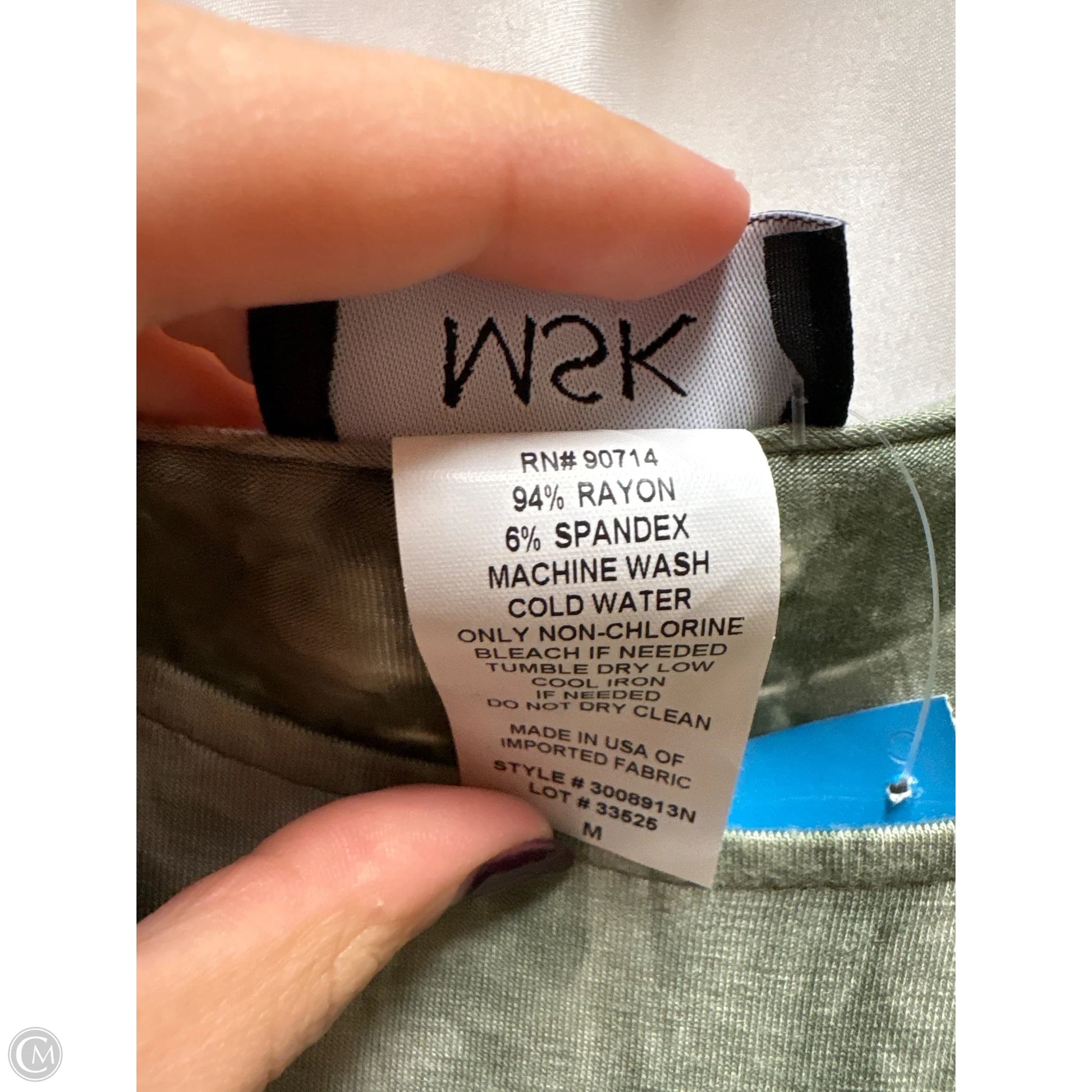 Dress Casual Midi By Msk In Green, Size: M Dress Casual Midi By Msk In Green, Size: M
