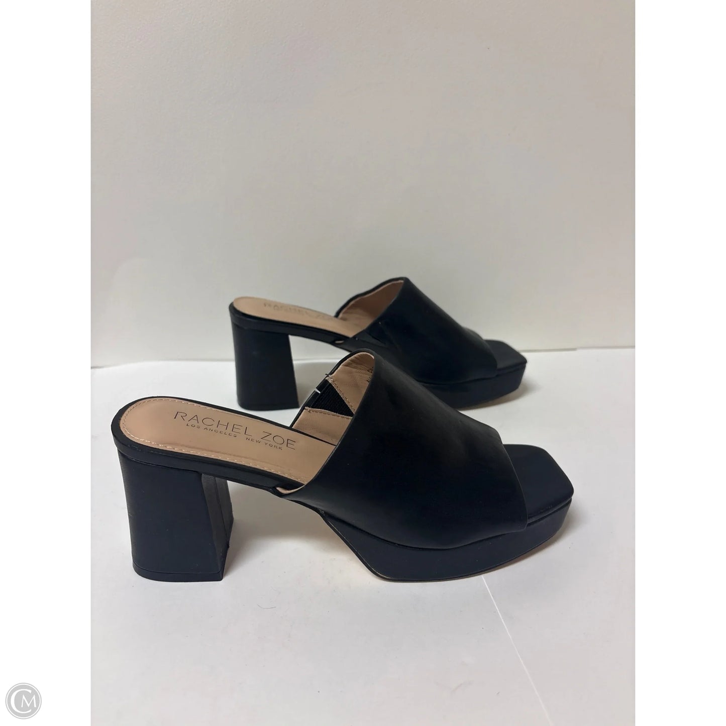 Sandals Heels Block By Rachel Zoe In Black, Size: 7.5