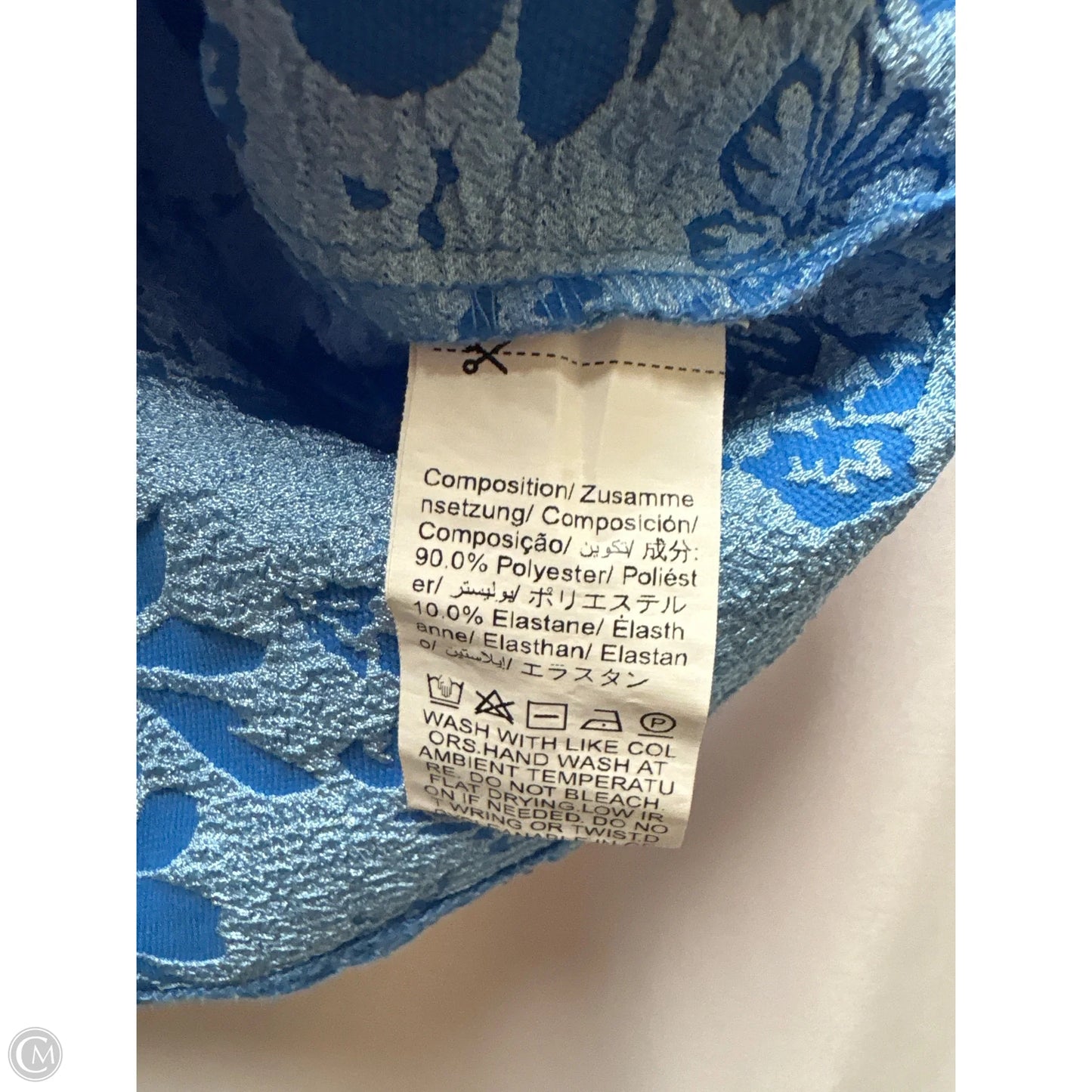 Top Short Sleeve By Shein In Blue, Size: M