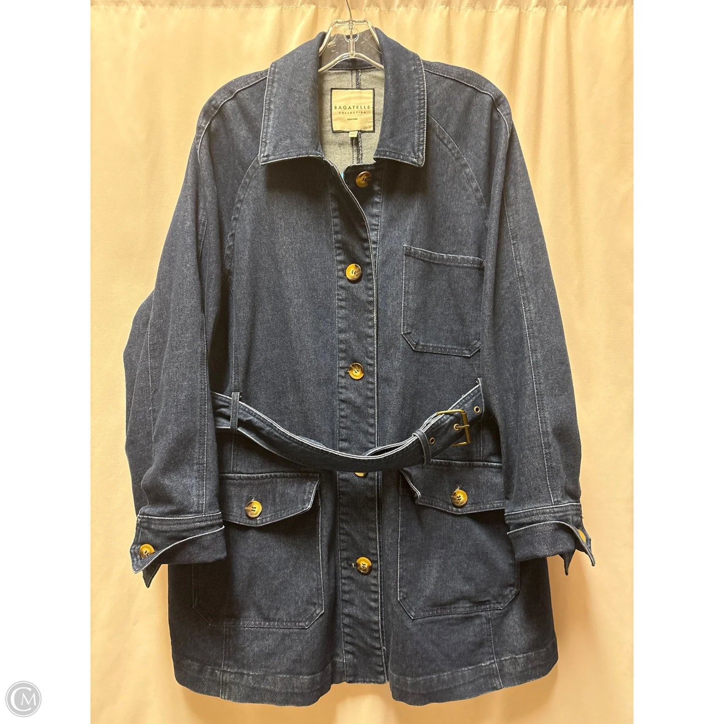Jacket Denim By Bagatelle In Blue Denim, Size: Xl