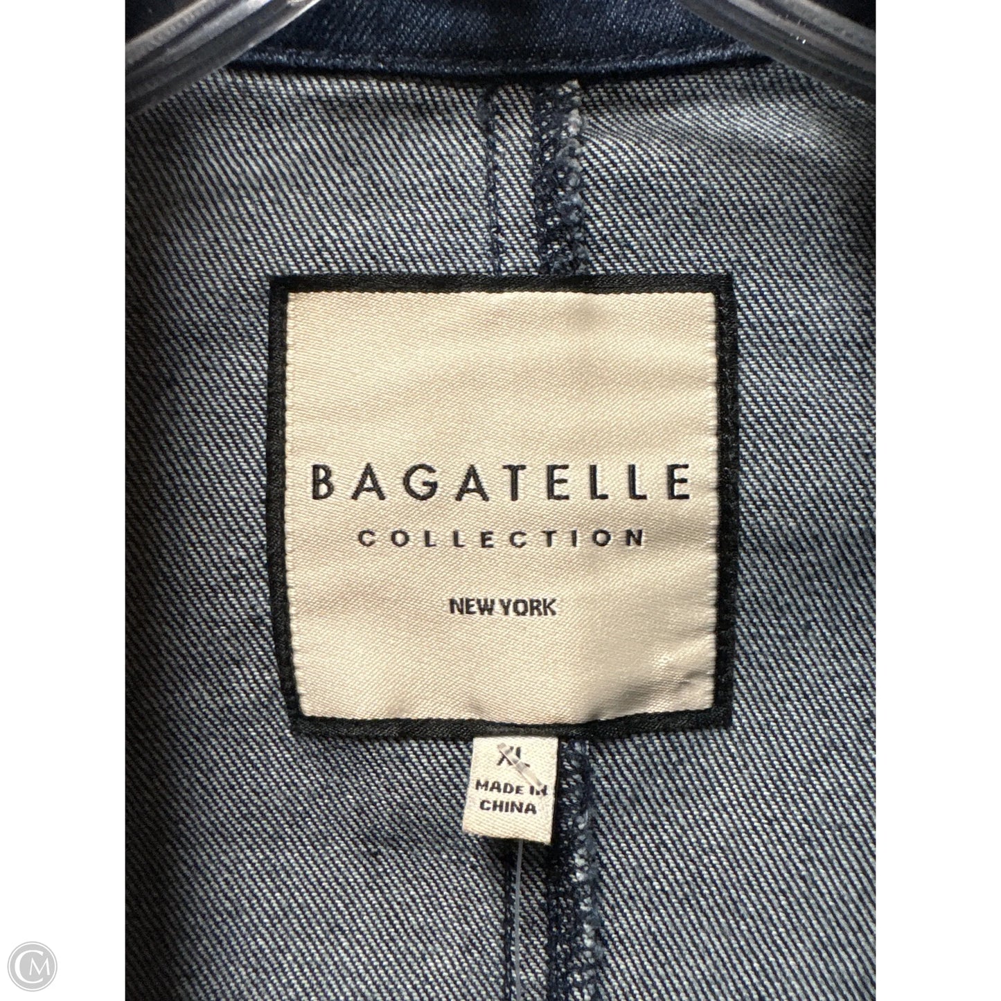 Jacket Denim By Bagatelle In Blue Denim, Size: Xl